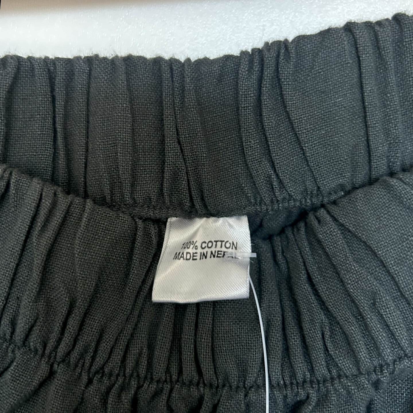 100% Cotton Tiered Maxi Skirt - Small, Dark Gray - photo 2