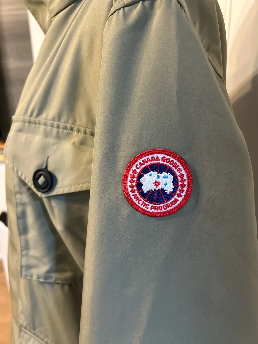 Canada Goose Men's Light Olive Green Jacket image indicator(5)