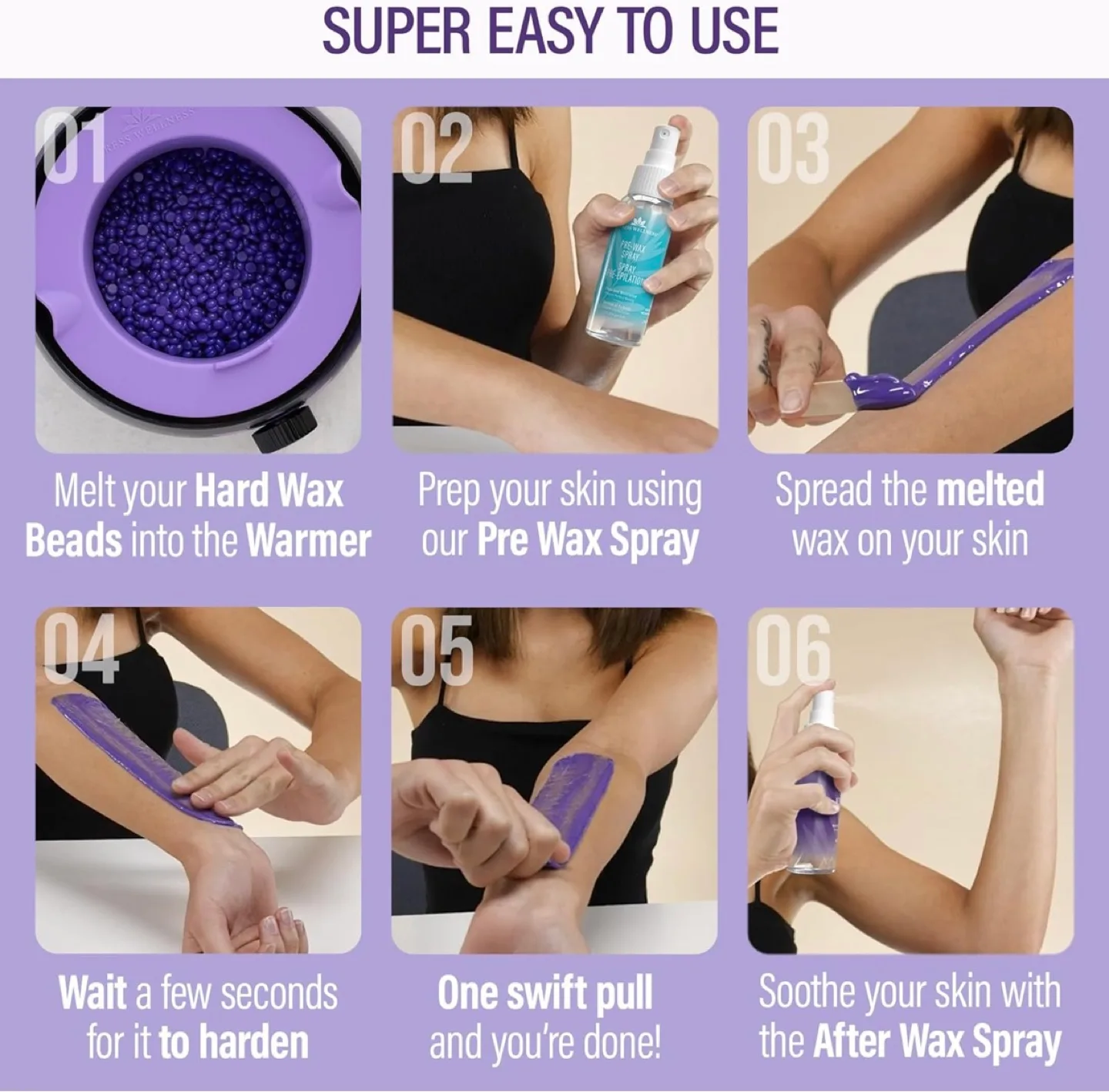 Tress Wellness Hard Wax Bean Kit with Warmer image indicator(5)