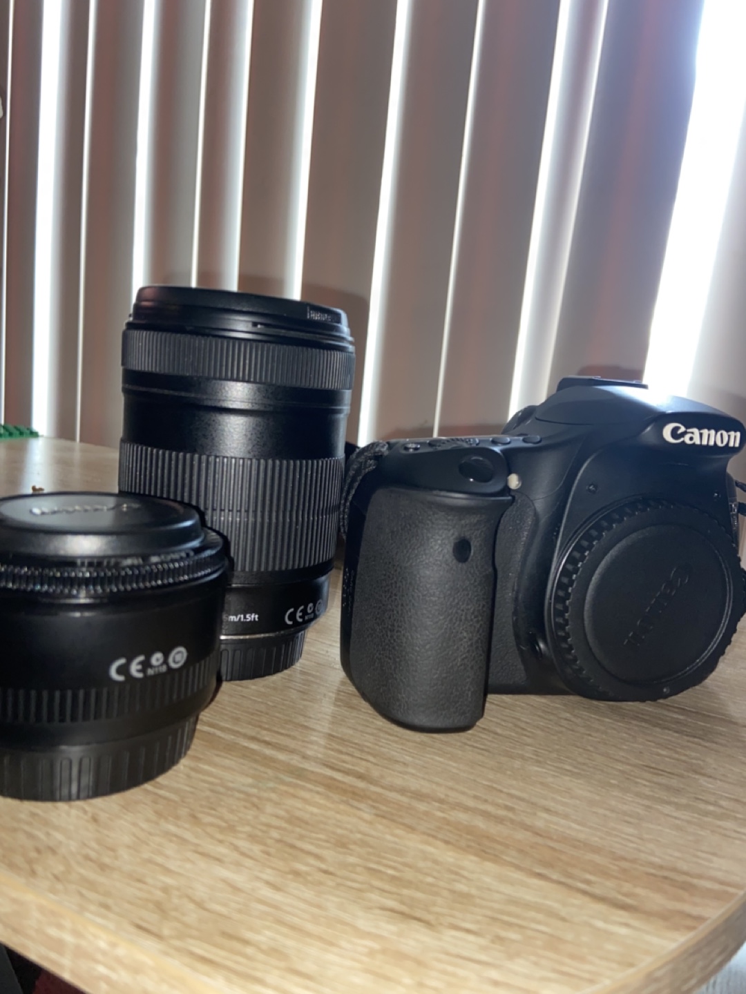 Canon EOS 60D DSLR Camera with Two Lenses