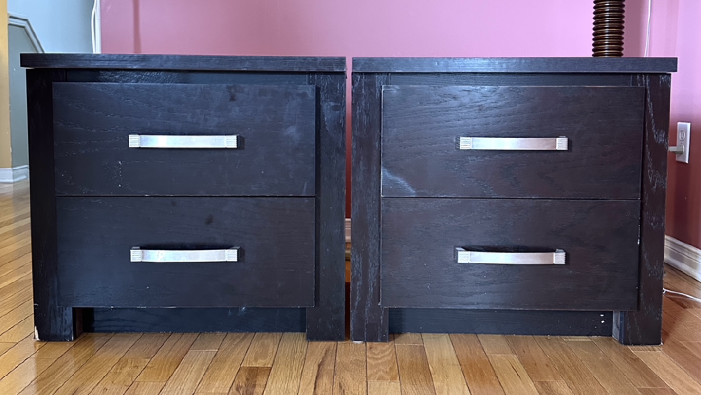 Pair of Large Modern Nighstands (CAN DELIVER)