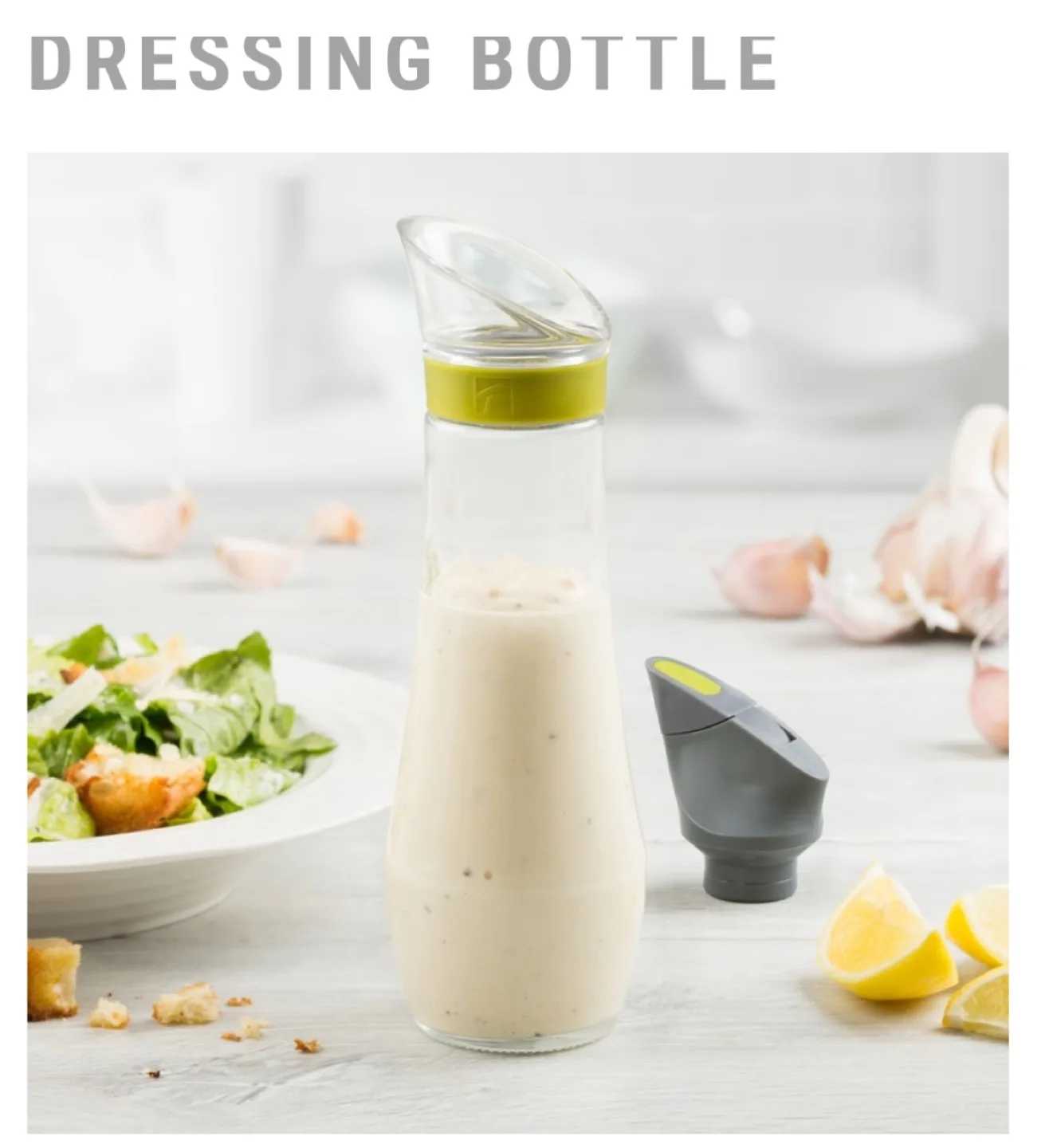 10 oz Salad Dressing Bottle with Flip-Up Cap image indicator(3)