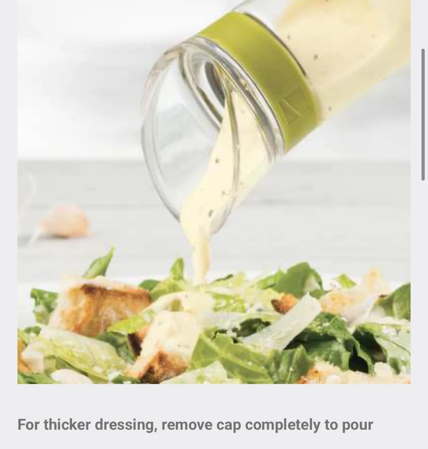 10 oz Salad Dressing Bottle with Flip-Up Cap image indicator(6)