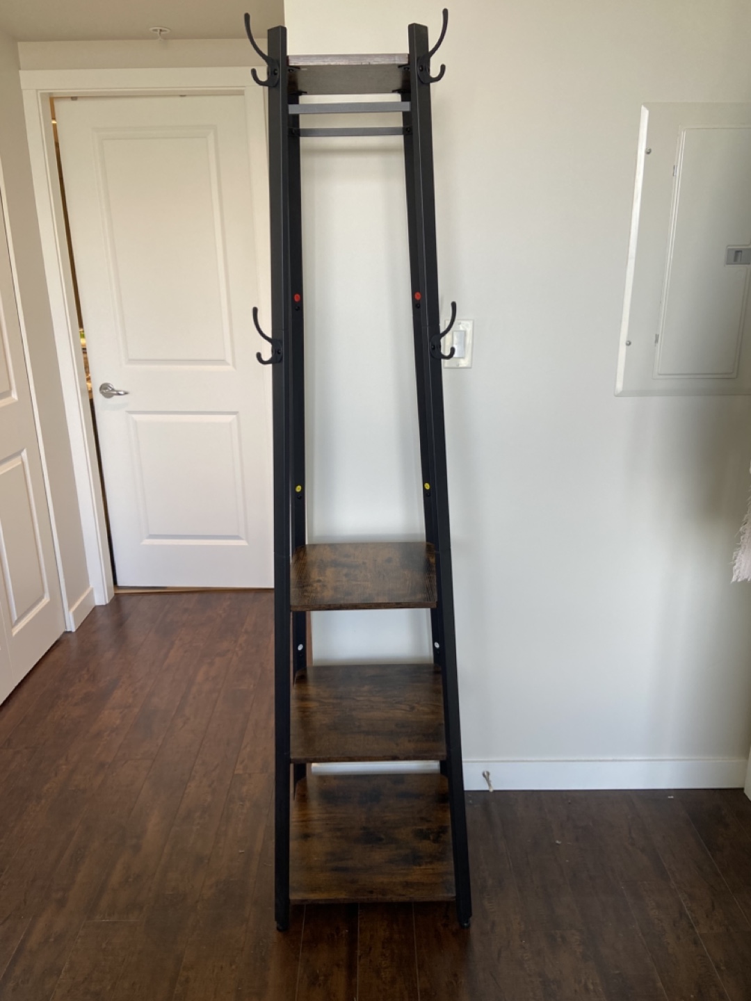 Coat Rack with Shelves - Industrial Style