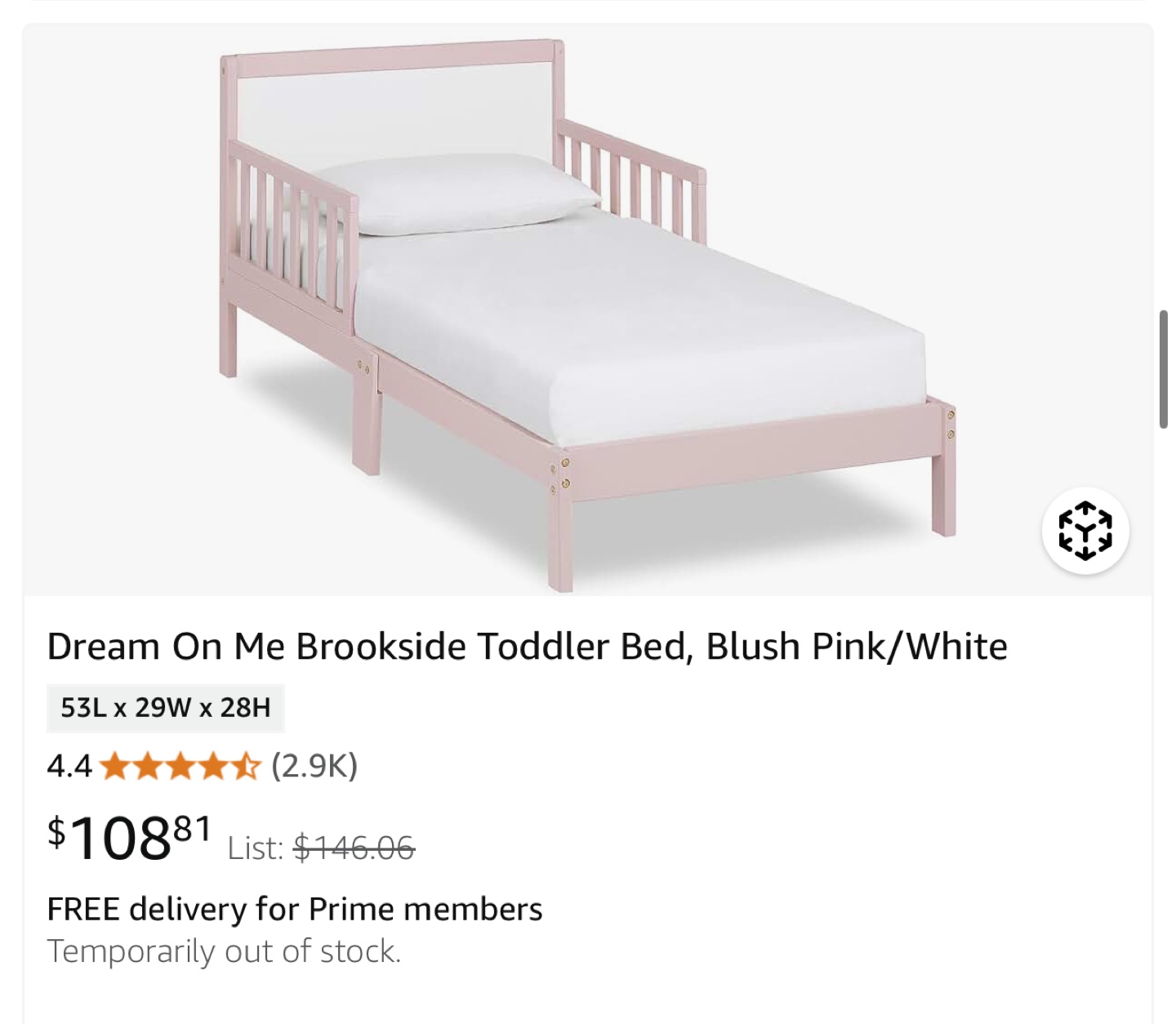 Dream On Me Brookside Toddler Bed - Blush Pink - photo 5