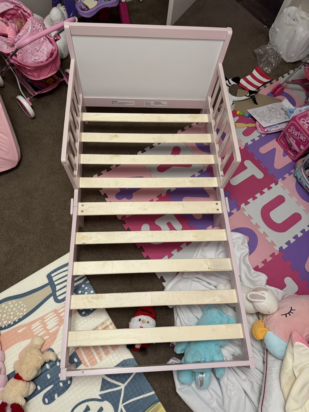 Dream On Me Brookside Toddler Bed - Blush Pink