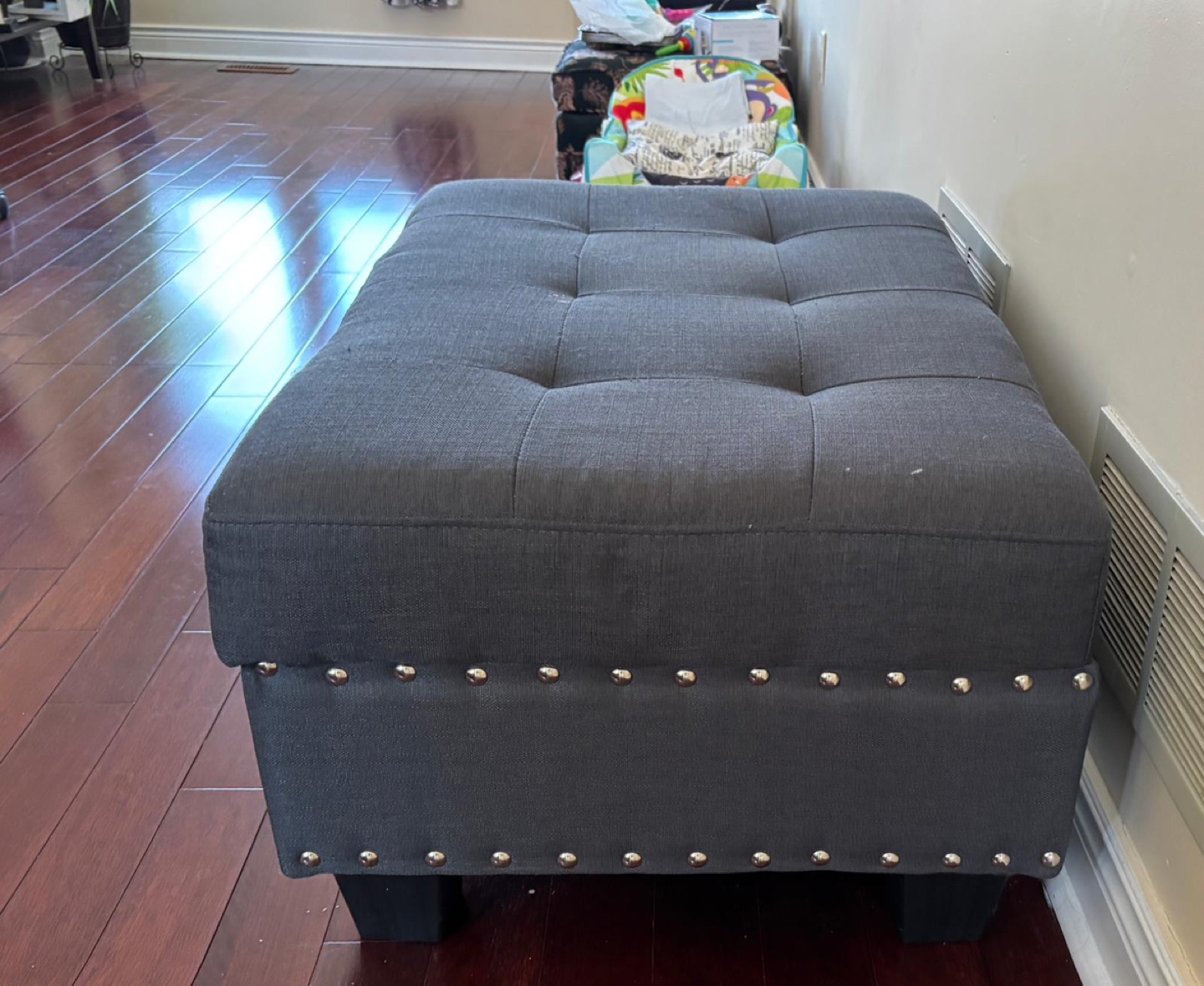 2 Unit Dark Grey Fabric Chaise Lounge - photo 3
