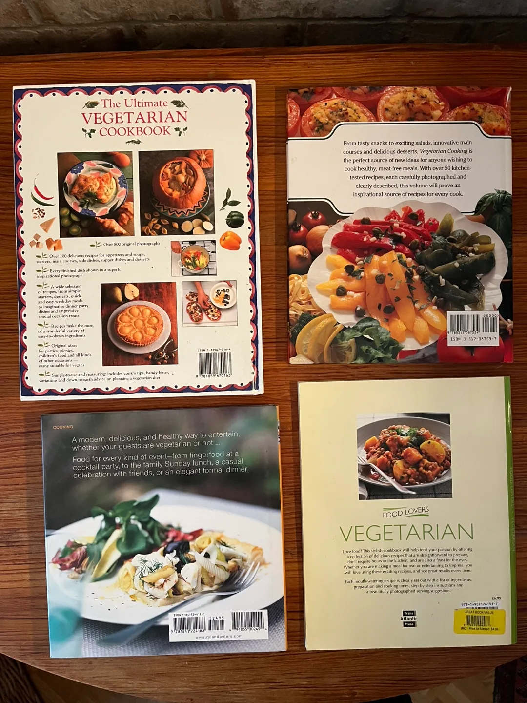 Bundle of 4 Vegetarian Cookbooks. Lots of Recipes! image indicator(2)