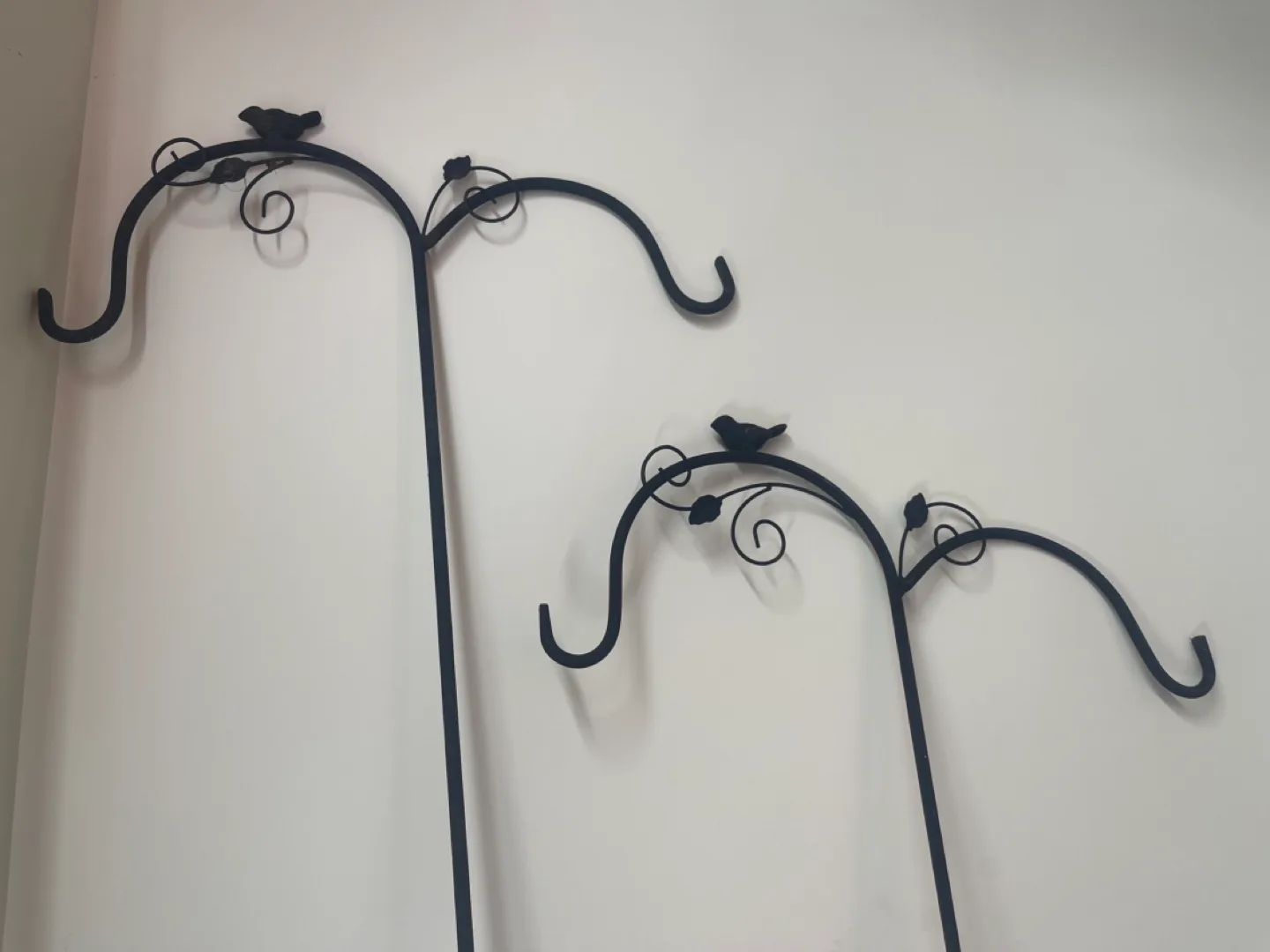 Set of 2 Black Metal Garden Shepard Hooks image indicator(2)