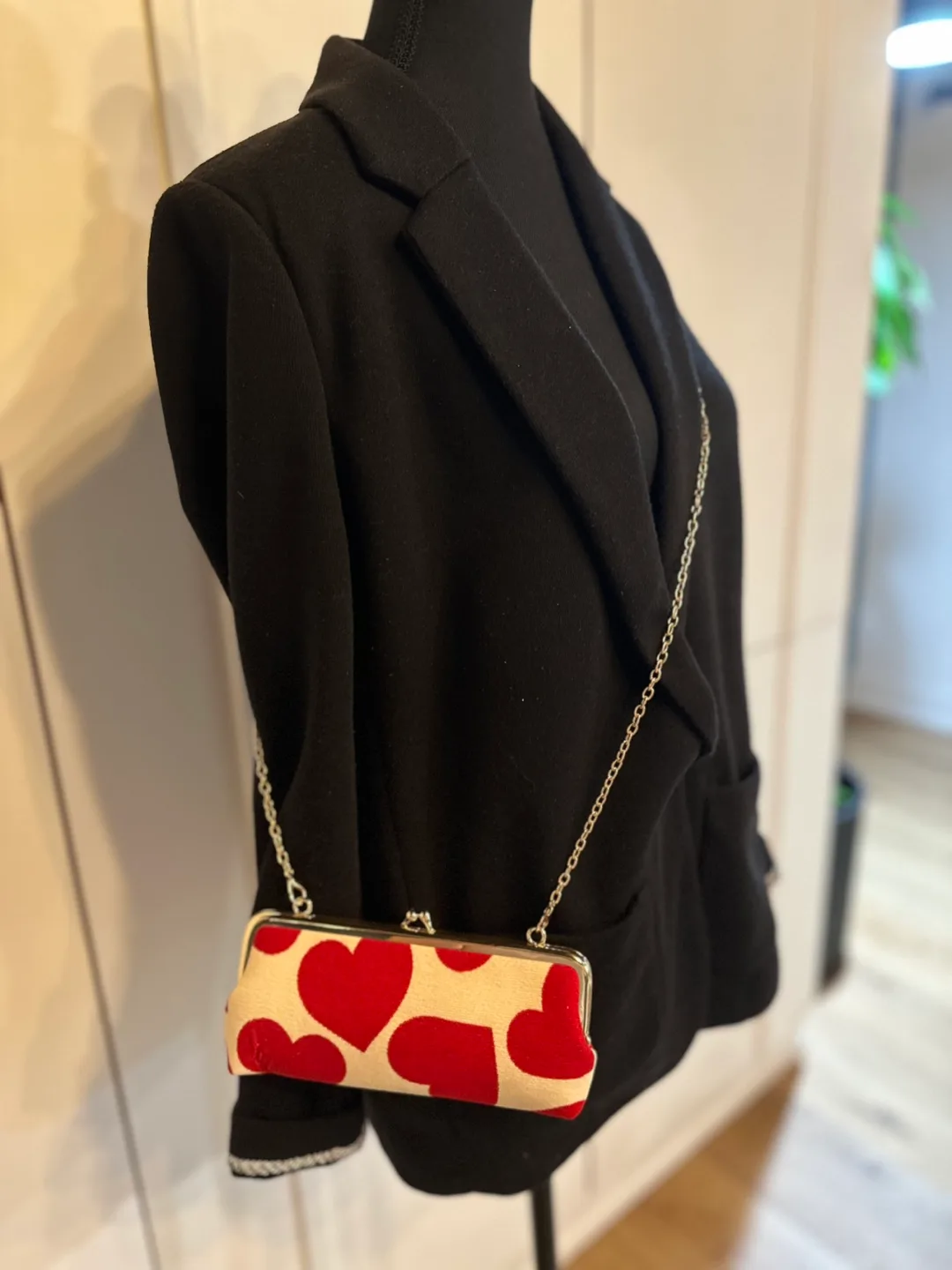 Miu Miu Beauty Bag with gold chain image indicator(4)