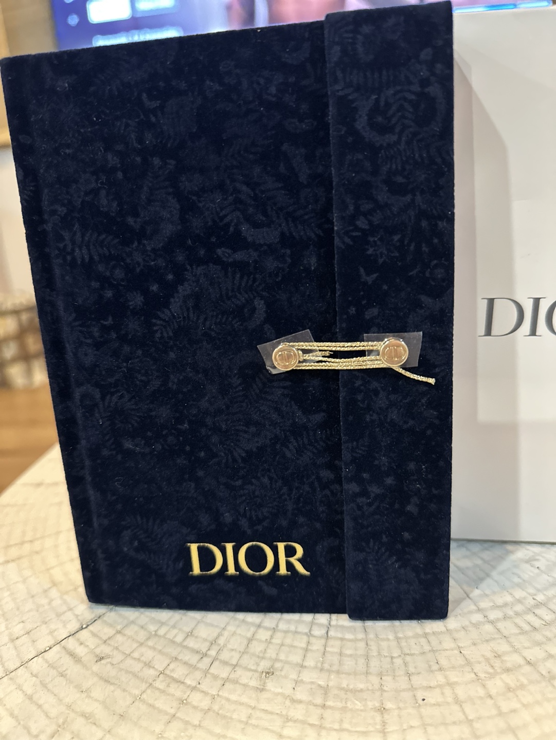 Novelty Dior Notebook Navy Blue Velvet - photo 3