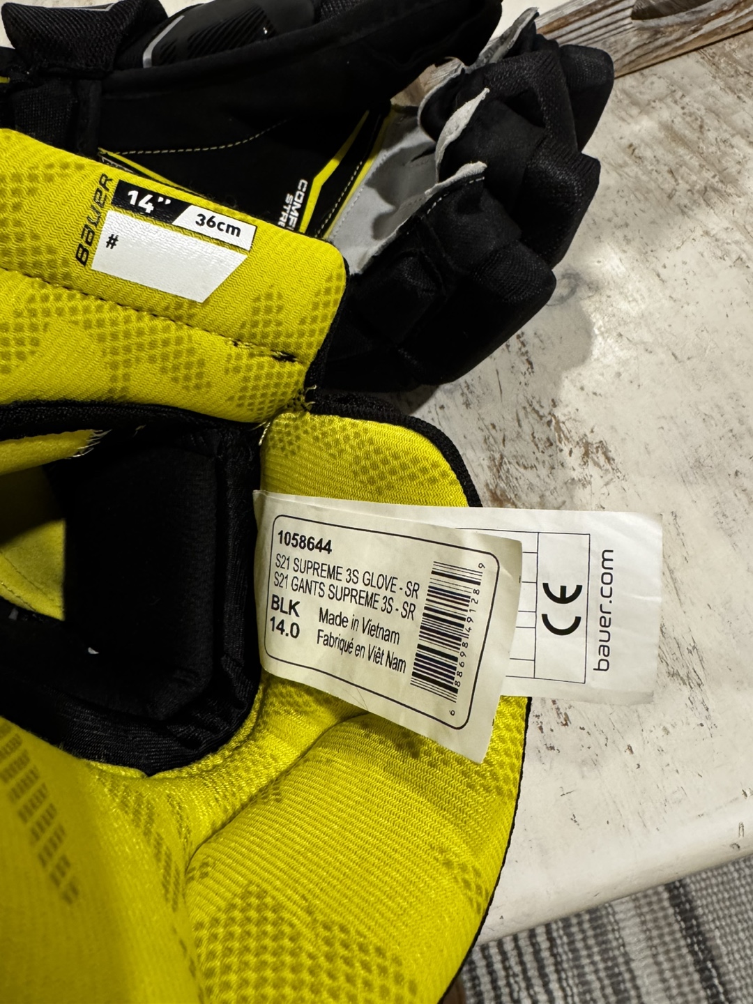 Bauer Supreme S21 14" Senior Hockey Gloves - photo 4