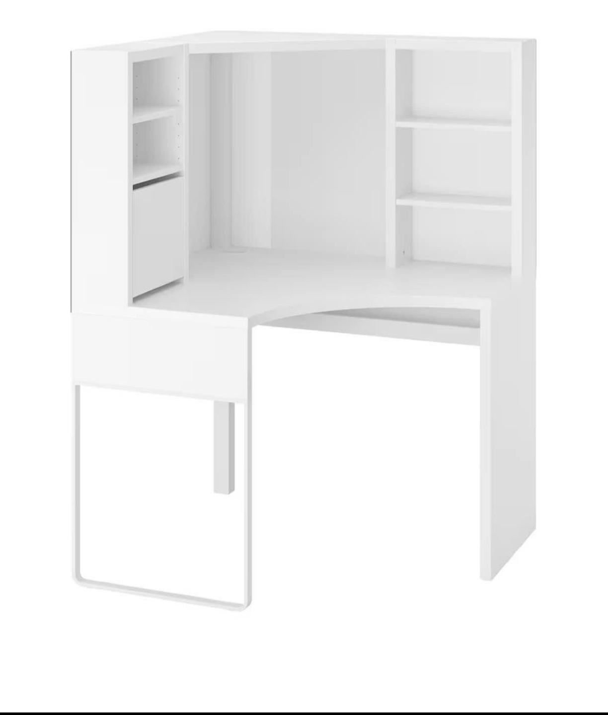 IKEA MICKE Corner Desk White