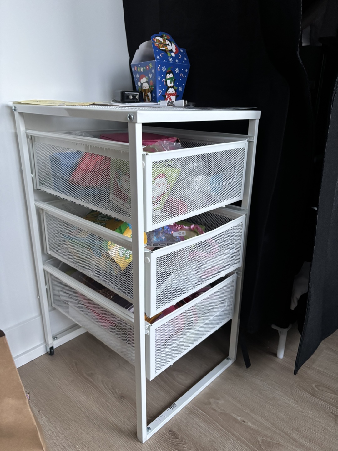 White 3-Drawer Rolling Cart Organizer - photo 2