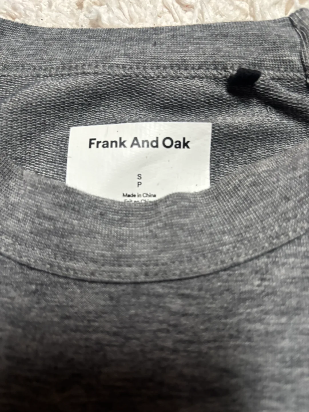 Frank And Oak Grey Crewneck Sweatshirt Size Small thumbnail