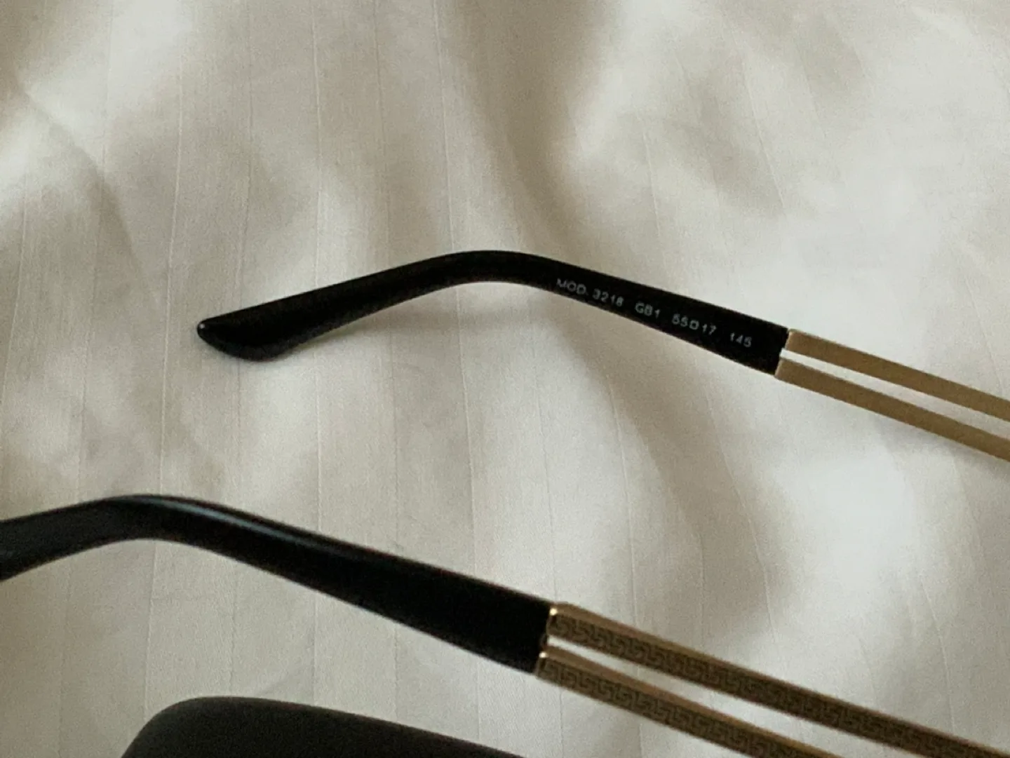 Versace eyeglasses, black and gold image indicator(3)