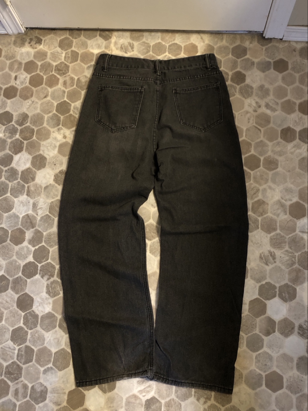Black Panelled Jeans - photo 2
