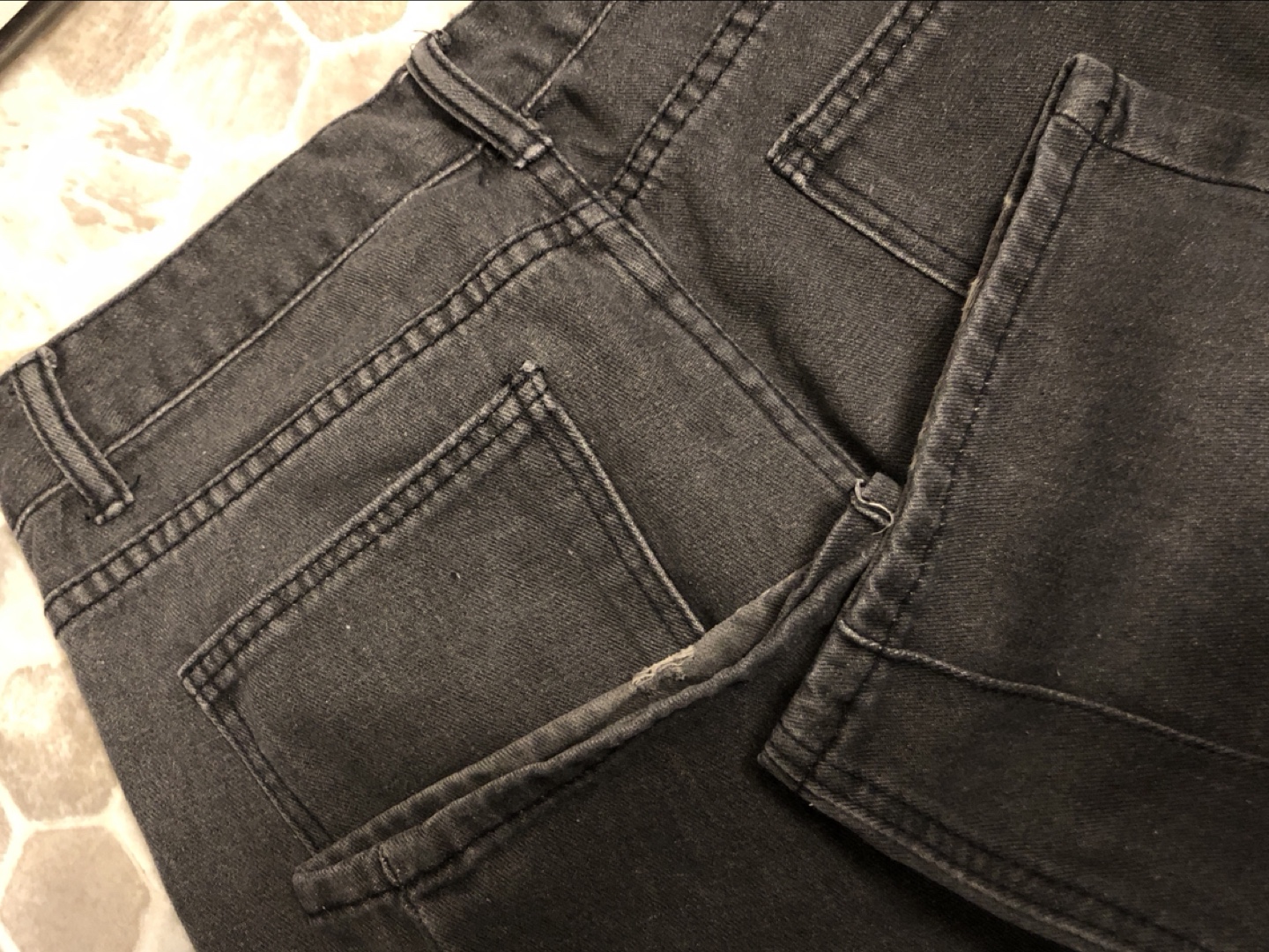 Black Panelled Jeans - photo 4