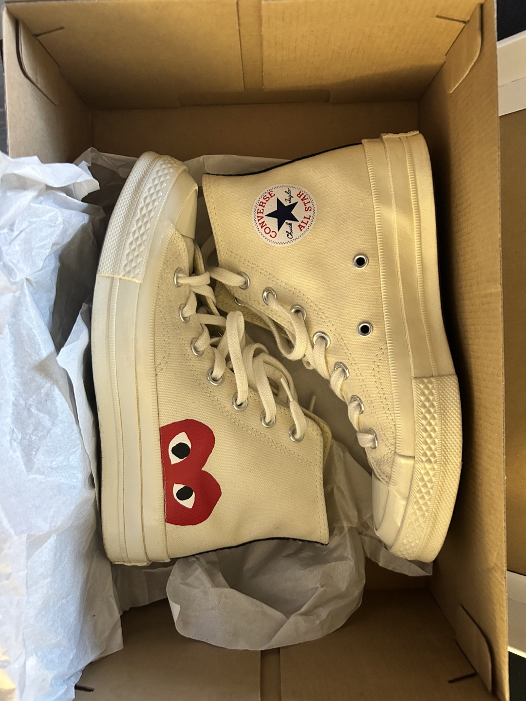 Converse x Comme des Garçons PLAY Chuck Taylor High Top Sneakers