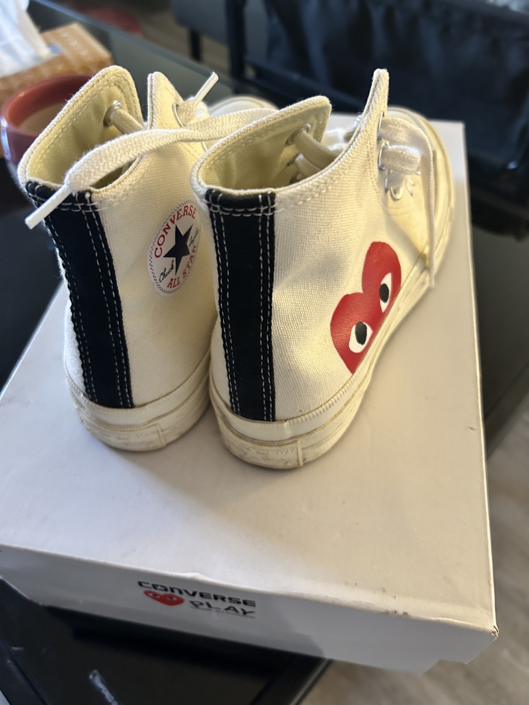 Converse x Comme des Garçons PLAY Chuck Taylor High Top Sneakers - photo 4