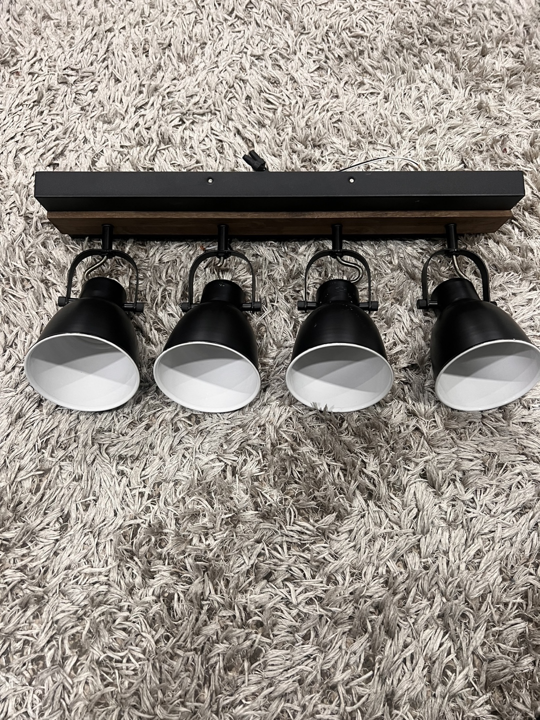Four-Light Industrial Farmhouse Pendant Light Fixture