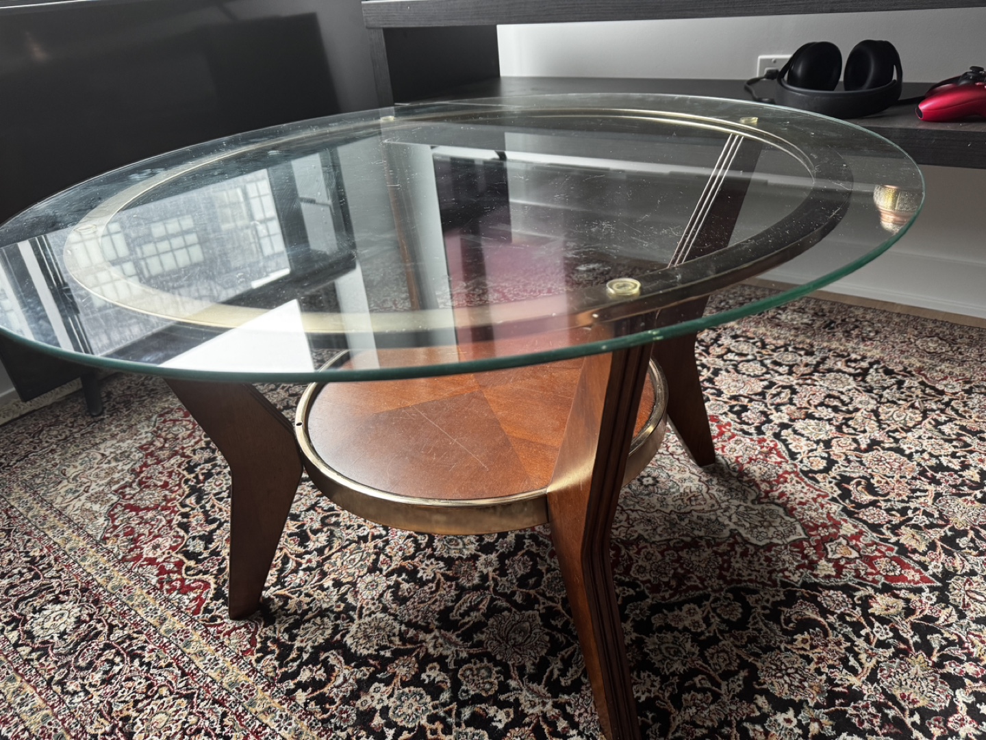 Mid-Century Modern Glass Coffee Table - photo 2