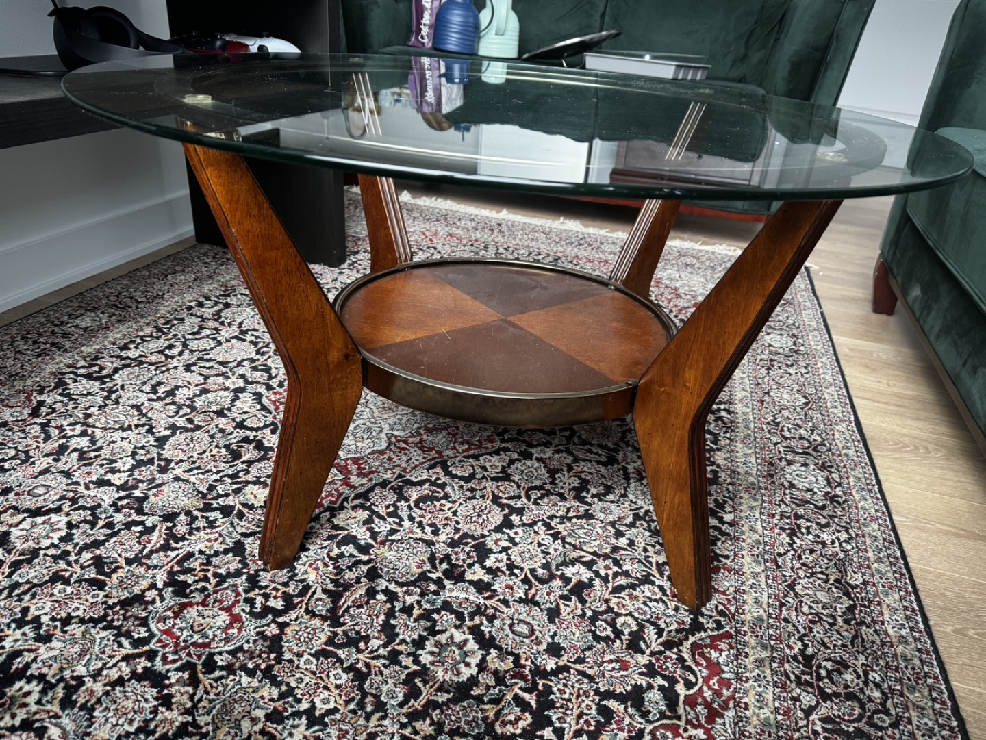 Mid-Century Modern Glass Coffee Table