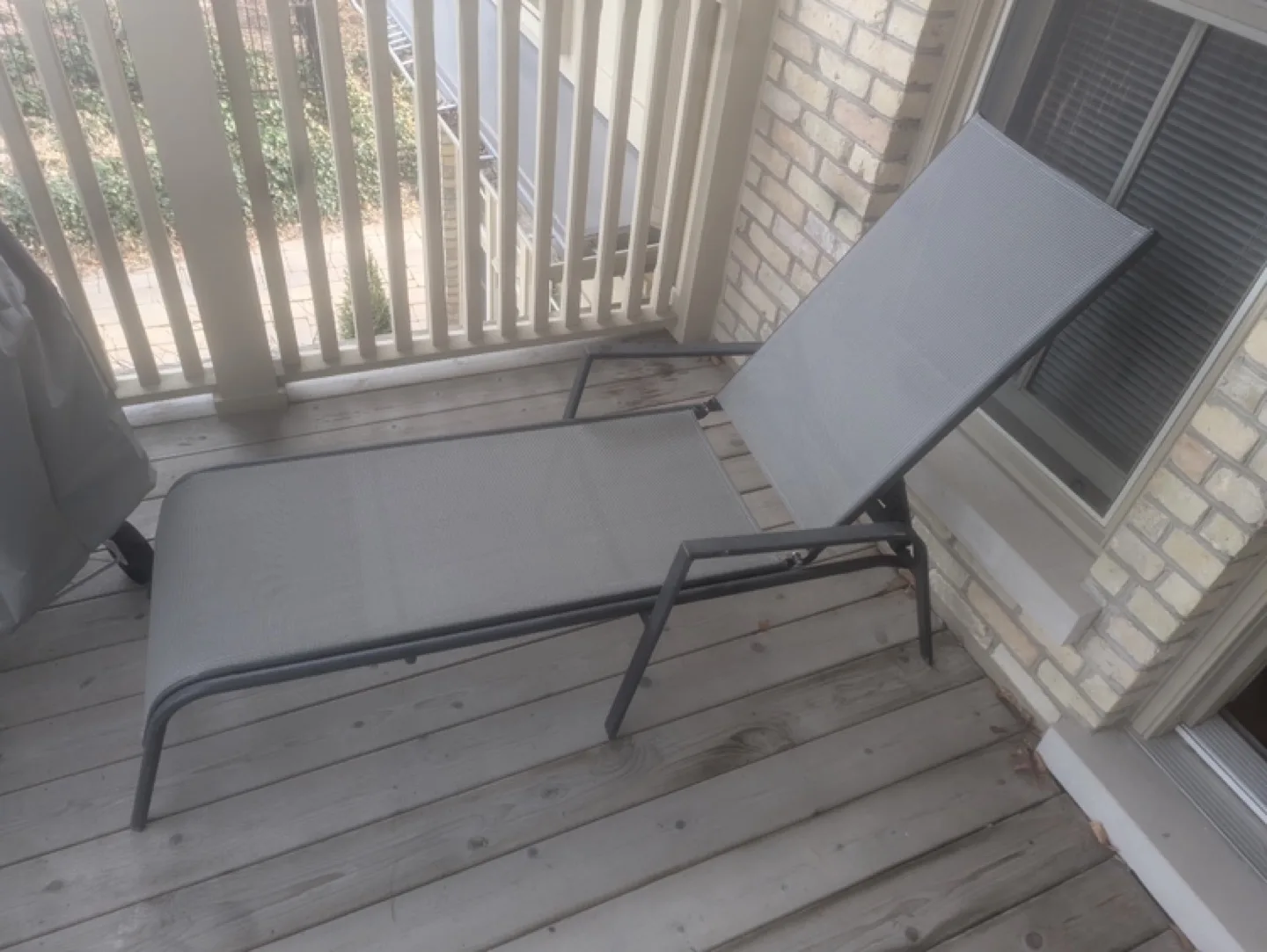 Grey Outdoor Chaise Lounge image indicator(2)