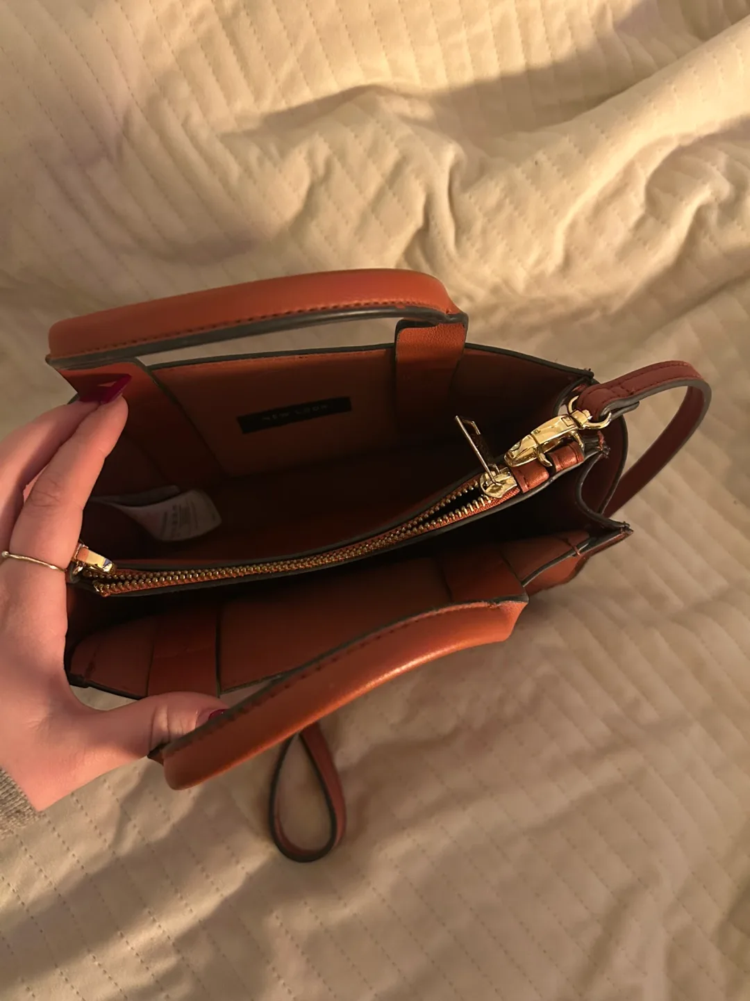 New Look Brown satchel handbag image indicator(2)