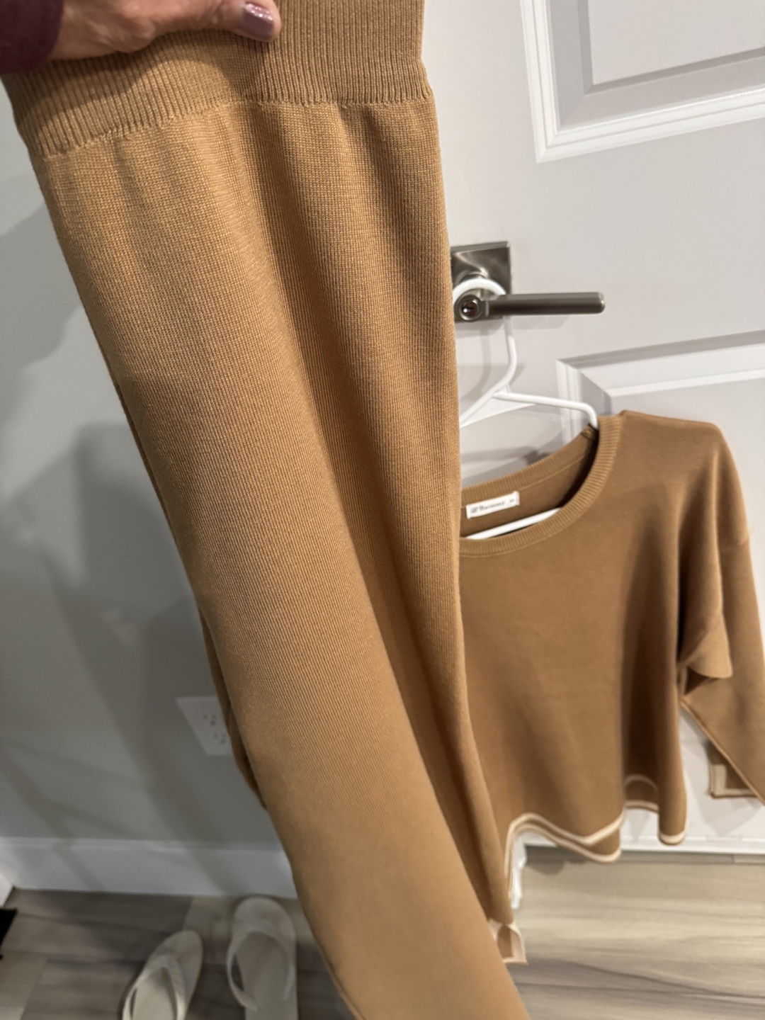Brown Knit Co-ord Set