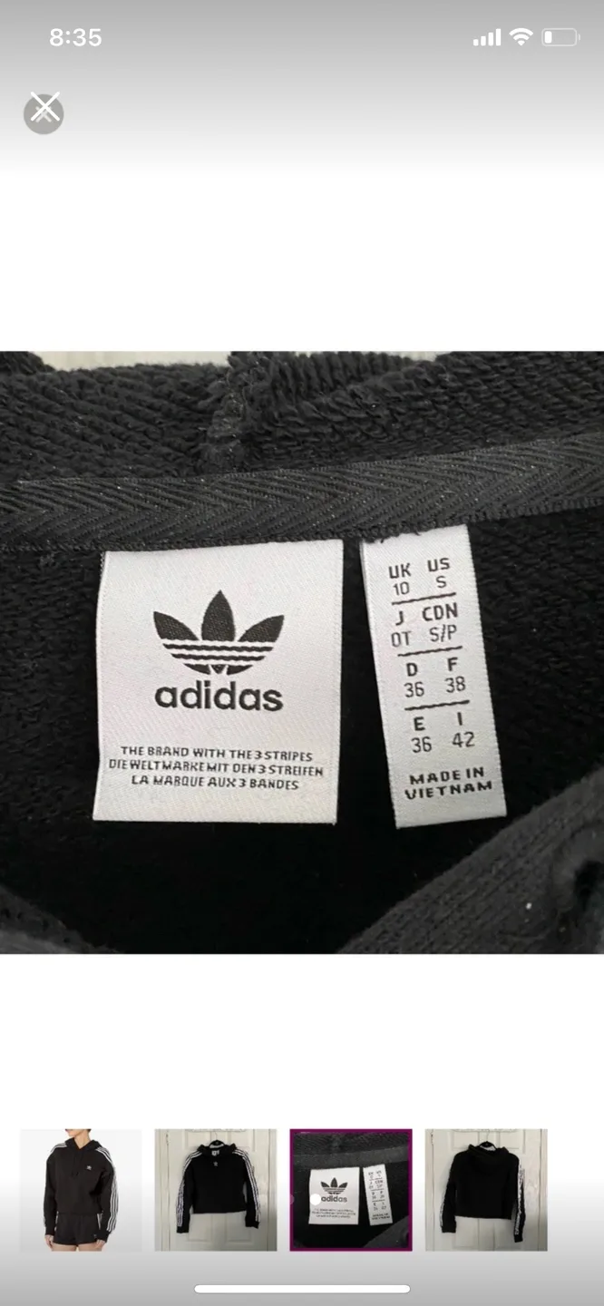 Adidas Cropped Hoodie image indicator(2)