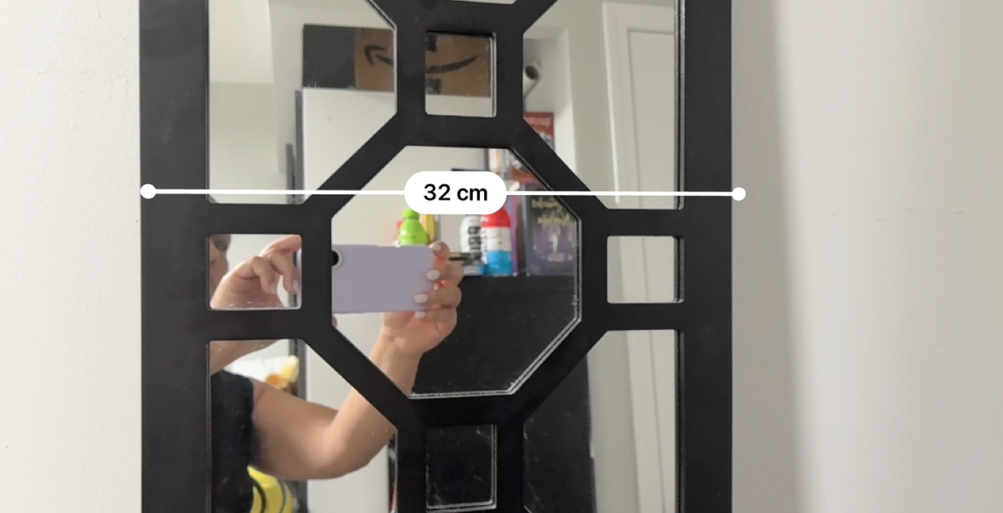 Black Geometric Wall Mirror - photo 3