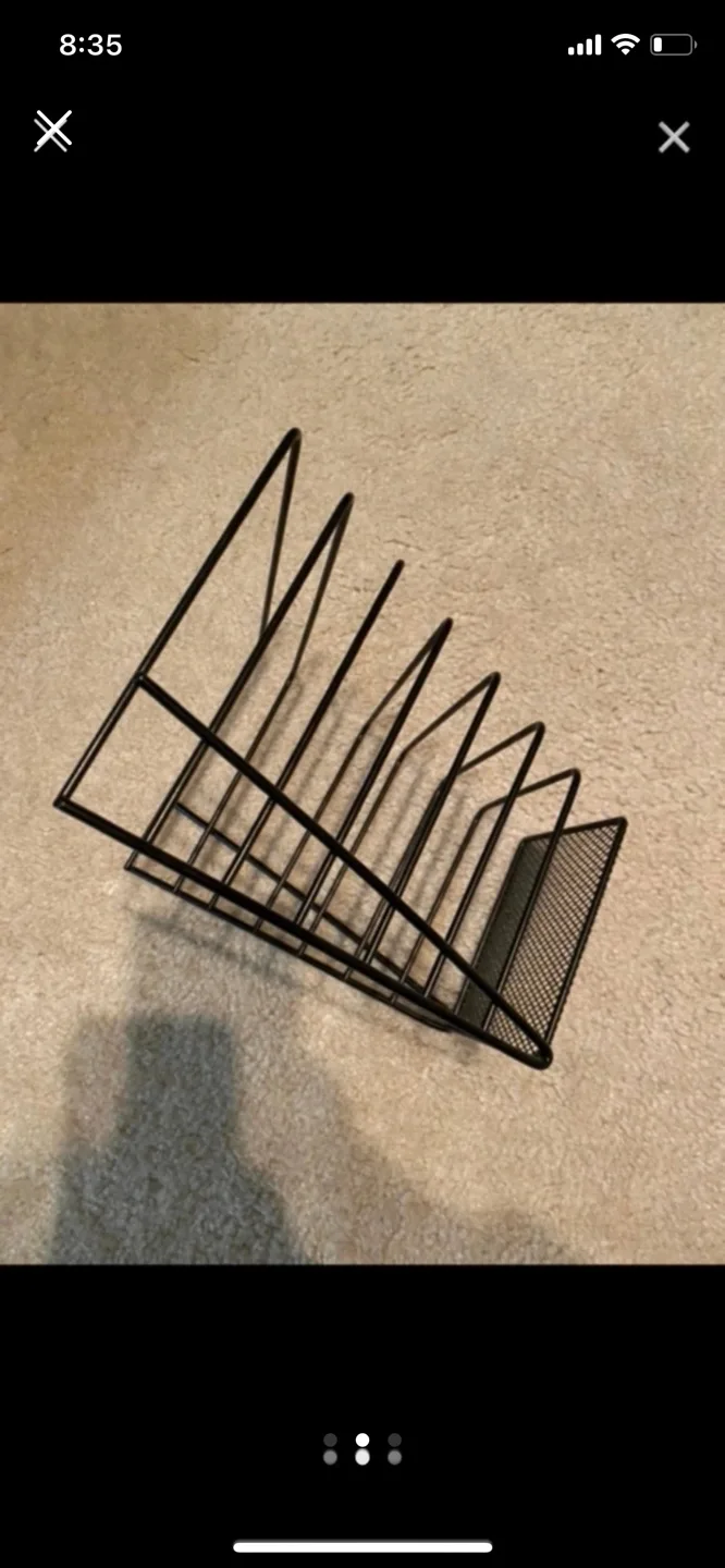 Black Metal Magazine/File Holder image indicator(2)