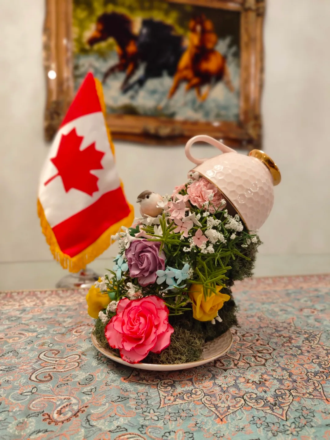 Unique Floral Teacup Arrangement - Perfect Gift image indicator(2)