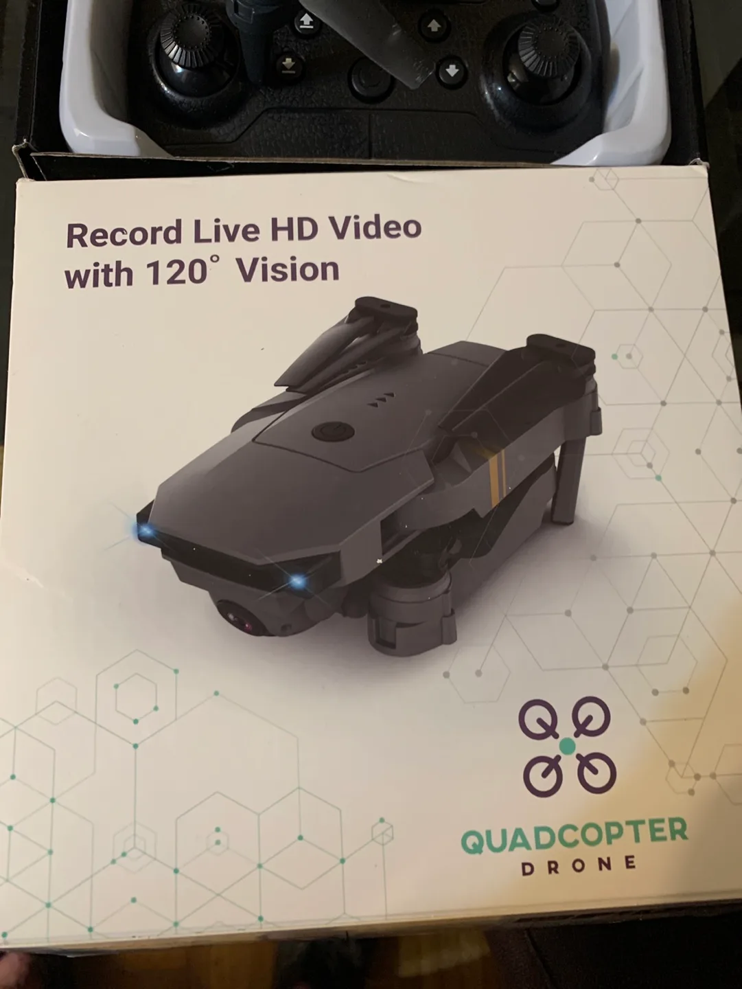 💚Quadcopter Drone with HD Camera and 120° Vision image indicator(2)