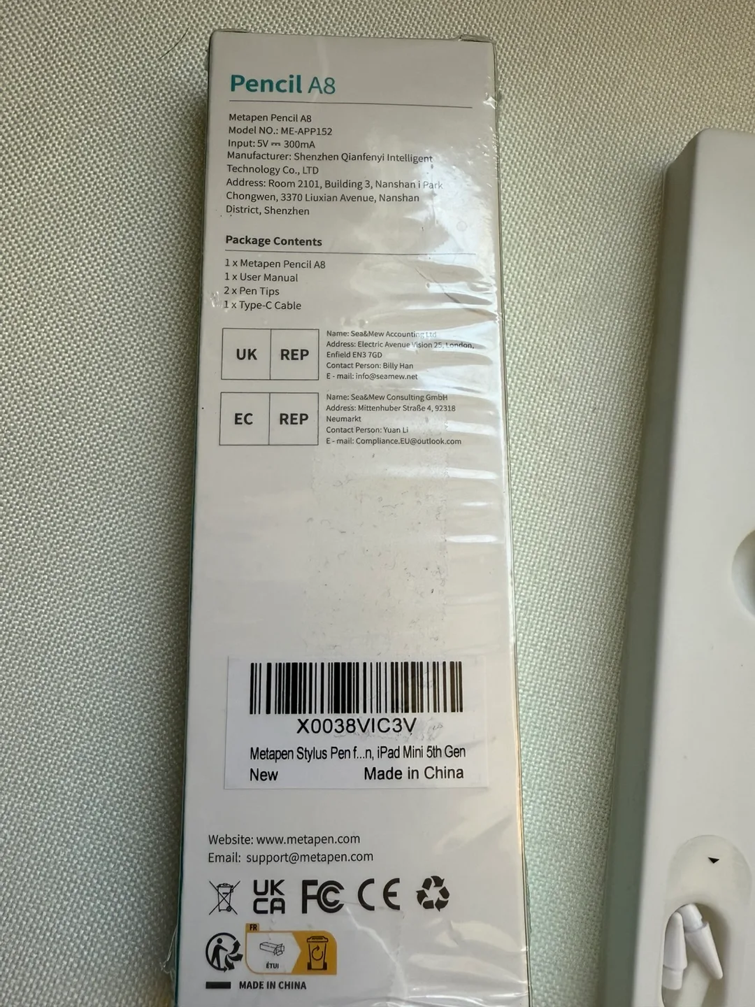 Metapen A8 Stylus for iPad - White image indicator(7)