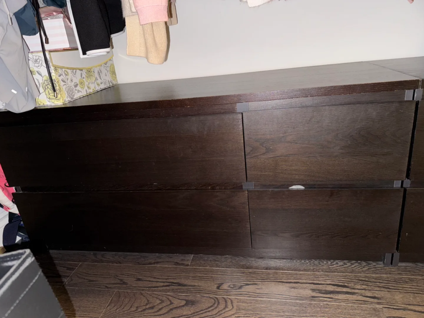 Dark Brown 4 drawer Dresser image indicator(3)