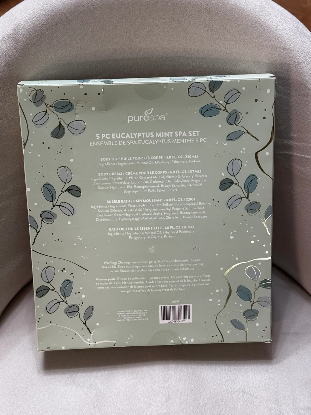 PureSpa 5 pc Eucalyptus Mint Spa Set image indicator(2)