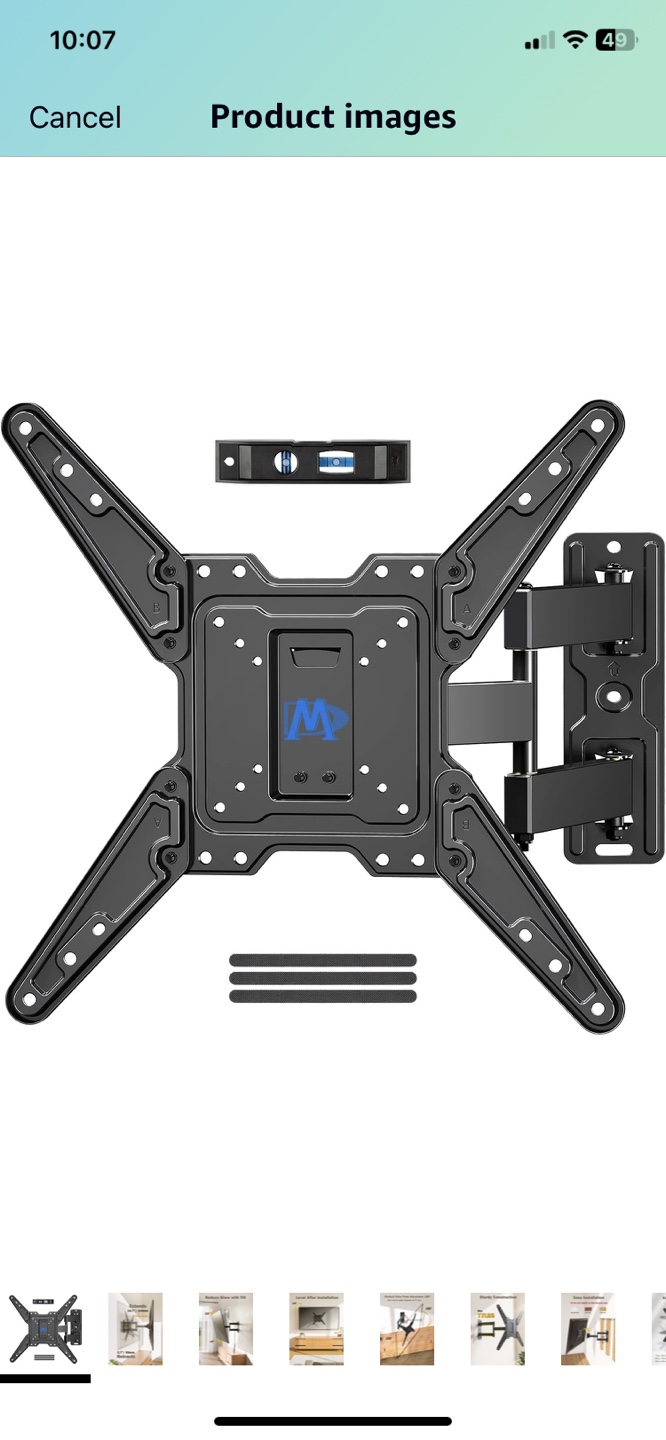 Full-Motion TV Wall Mount - Supports up to 77 lbs - photo 2
