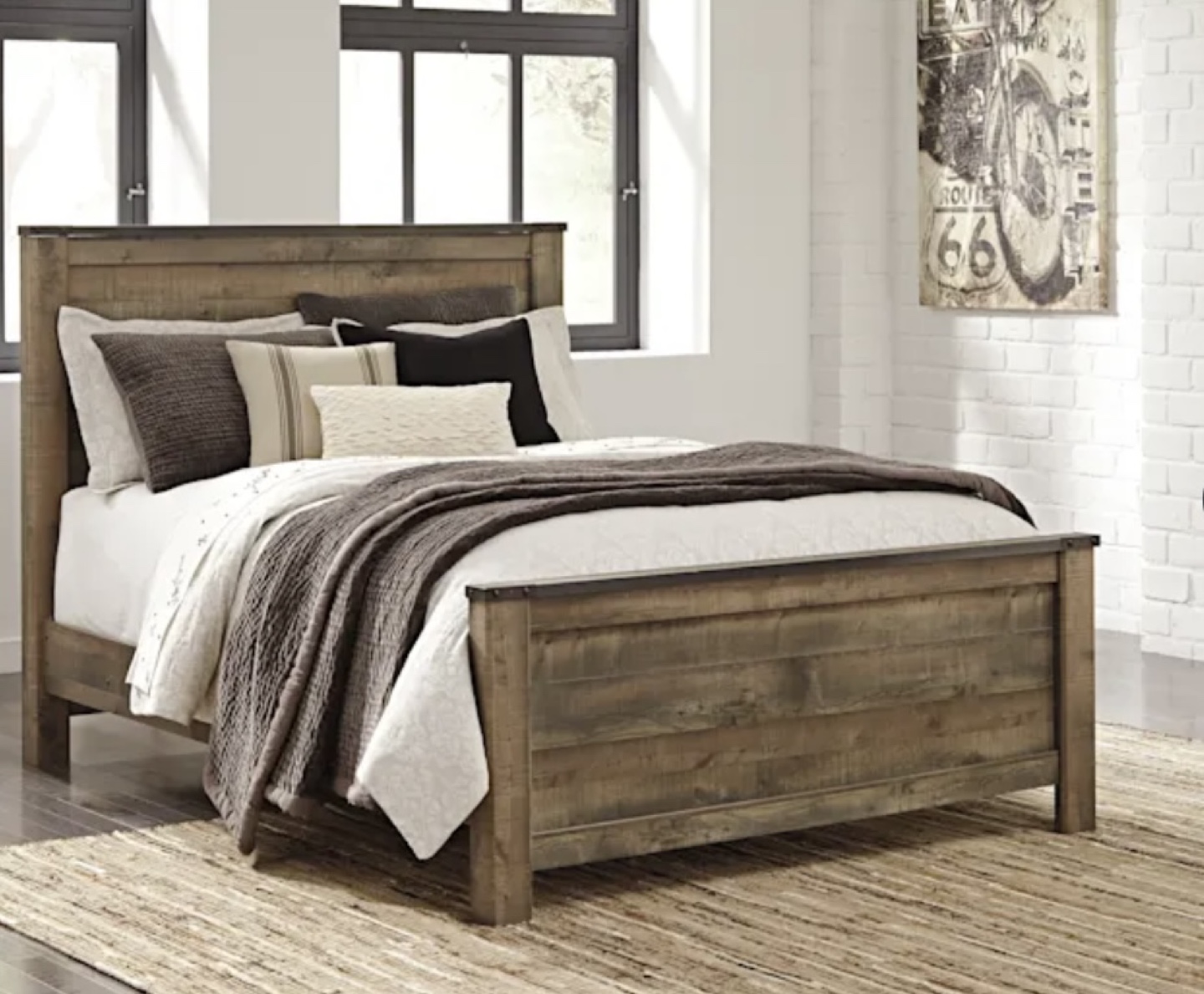 Queen Size Farmhouse Style Bed Frame