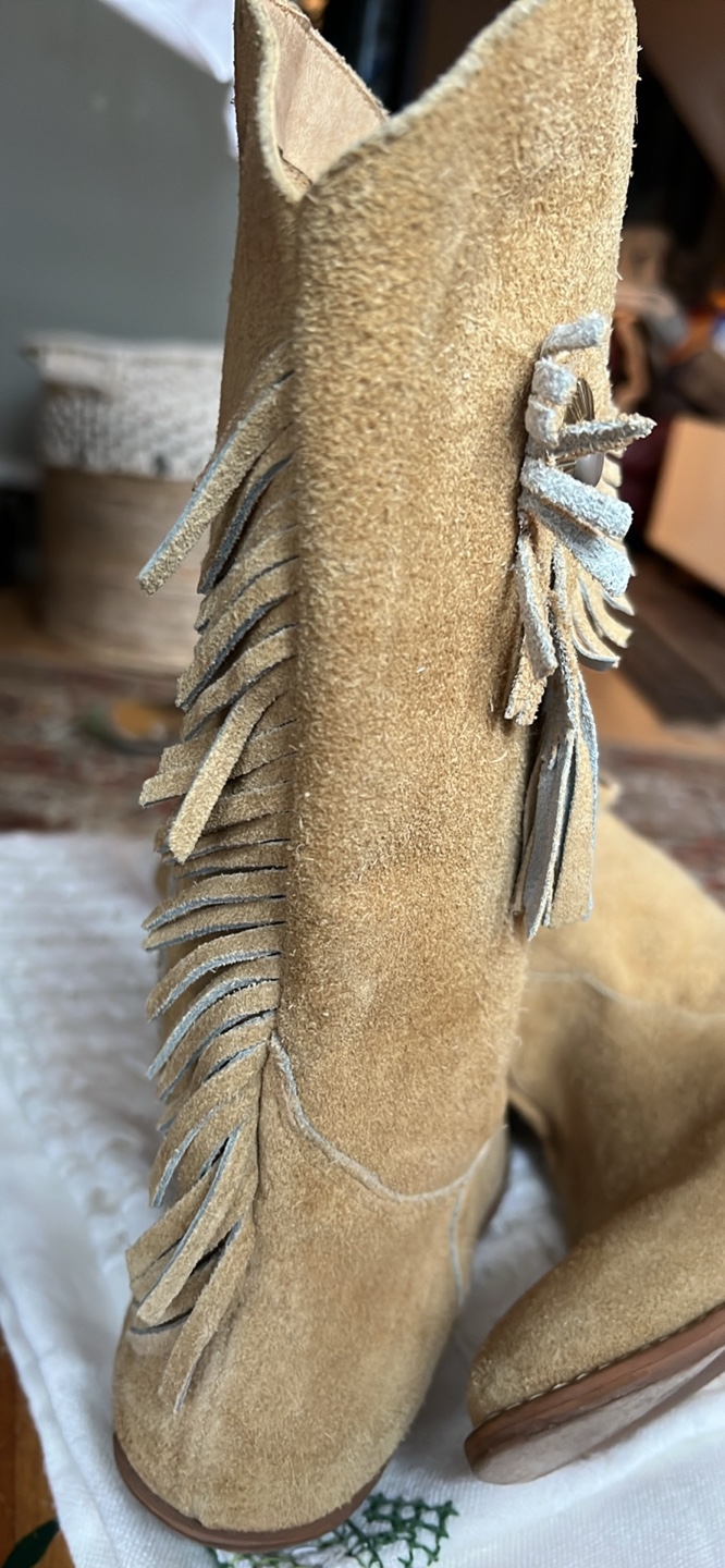 Vintage Westies Suede Fringed Boots - photo 2