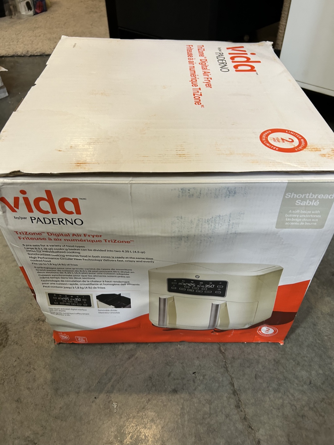 Paderno Vida TriZone Digital Air Fryer - New in Box - photo 2