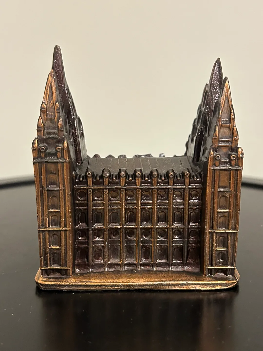 Vintage Church Bronze Tone Cast Metal 4” 💚 image indicator(2)