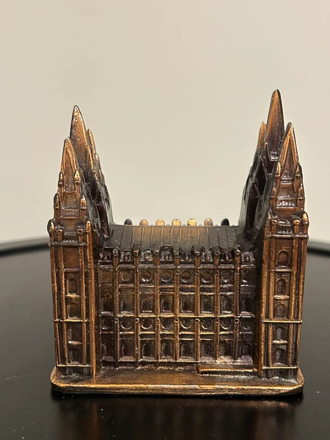 Vintage Church Bronze Tone Cast Metal 4” 💚 image indicator(4)