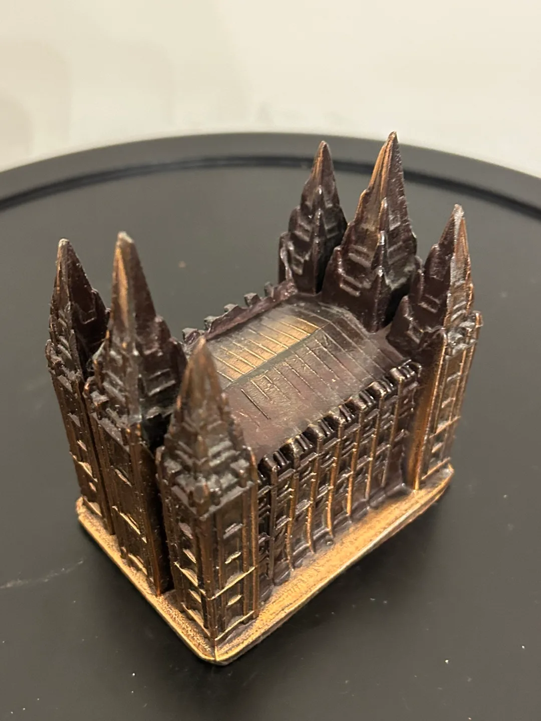 Vintage Church Bronze Tone Cast Metal 4” 💚 image indicator(6)