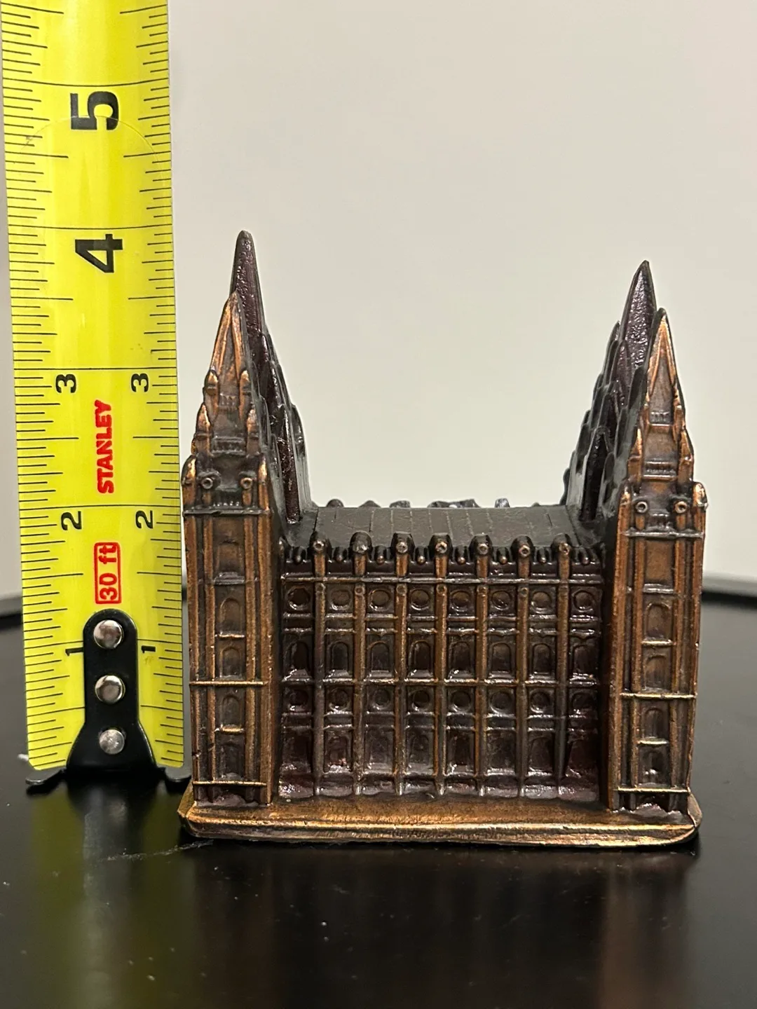 Vintage Church Bronze Tone Cast Metal 4” 💚 image indicator(7)