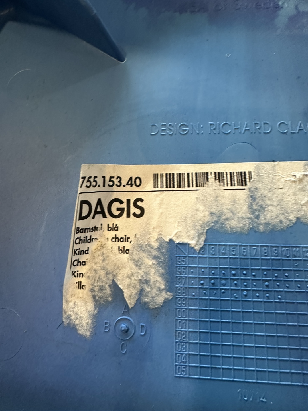IKEA DAGIS Children's Chair - Blue - photo 4