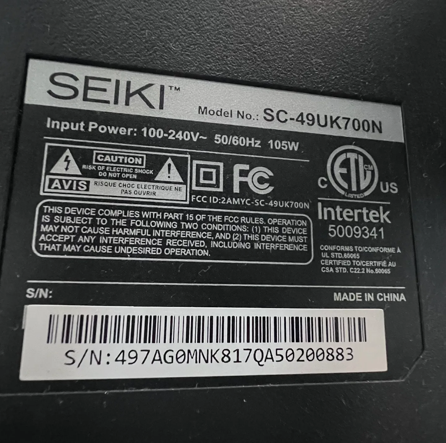 Seiki 49-inch Smart TV with Stand image indicator(2)