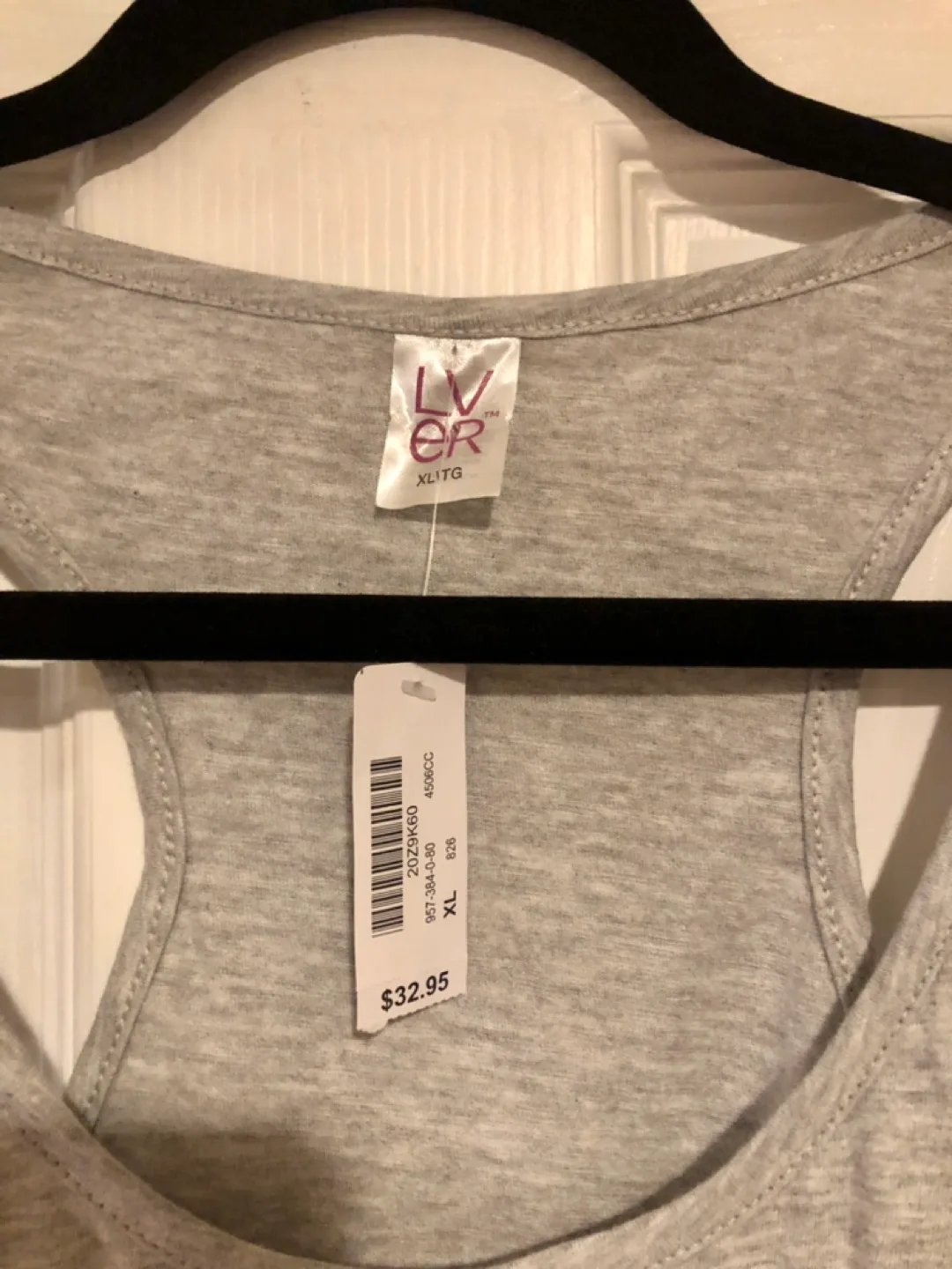 La Vie En Rose Racerback Tank Top - Size XL NWT image indicator(2)