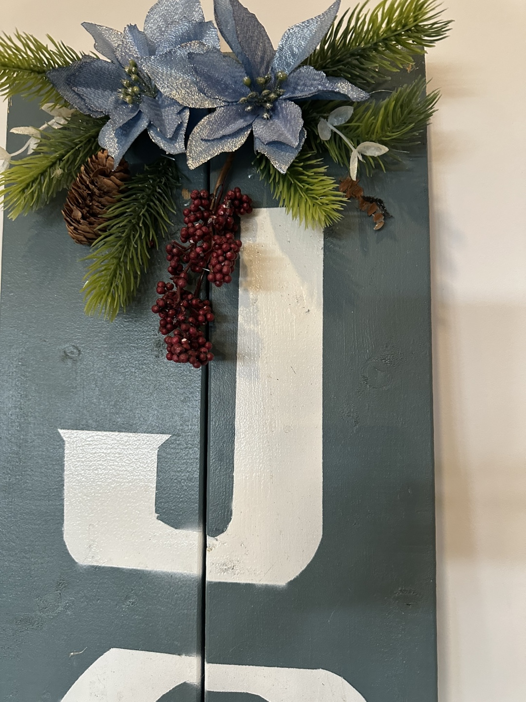 JOY Christmas Sign - Wooden Farmhouse Decor - photo 3